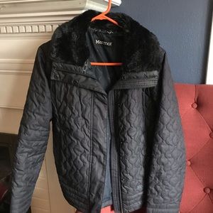 Marmot Jacket with Faux Fur Collar